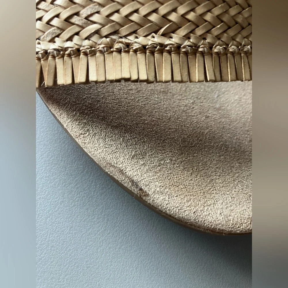 Sam & Libby Fringe Woven Ankle Strap Heel Sandal - Picture 7 of 8